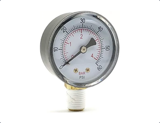Pool Filter Pressure Gauge — 0–60 PSI